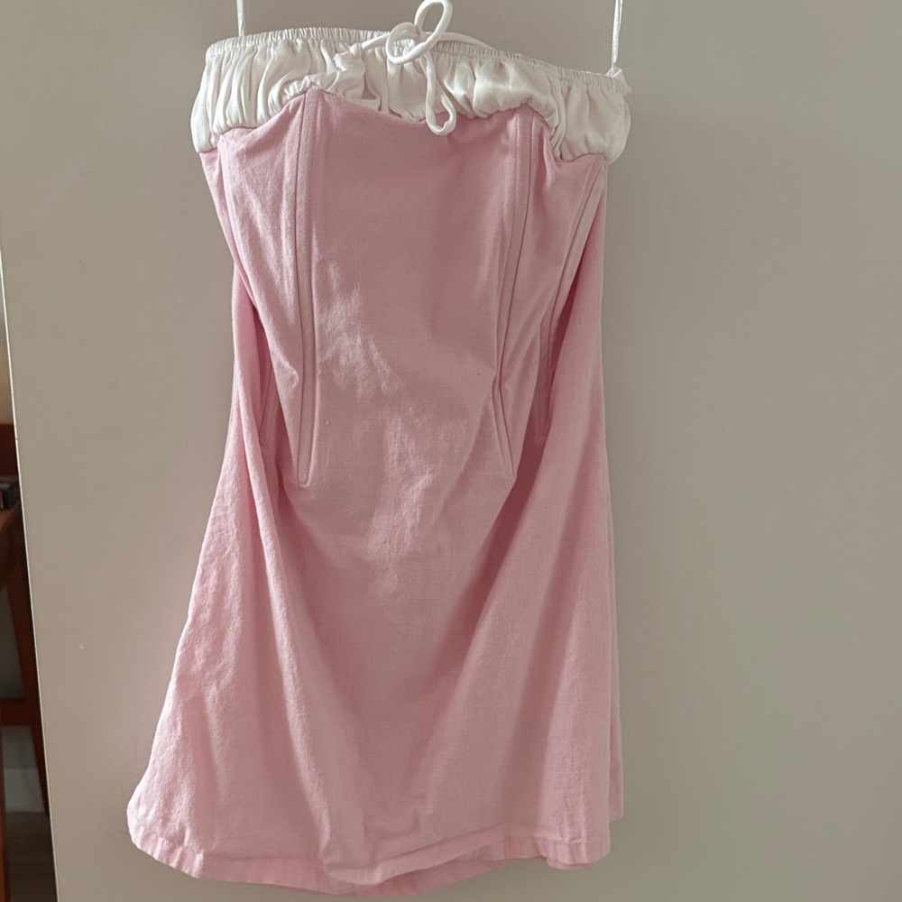 Pink Strapless Dress